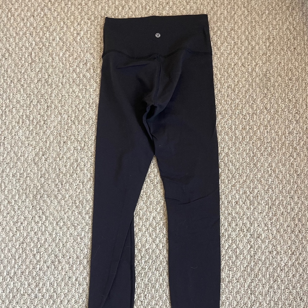 Black Lulu lemon leggings size 2